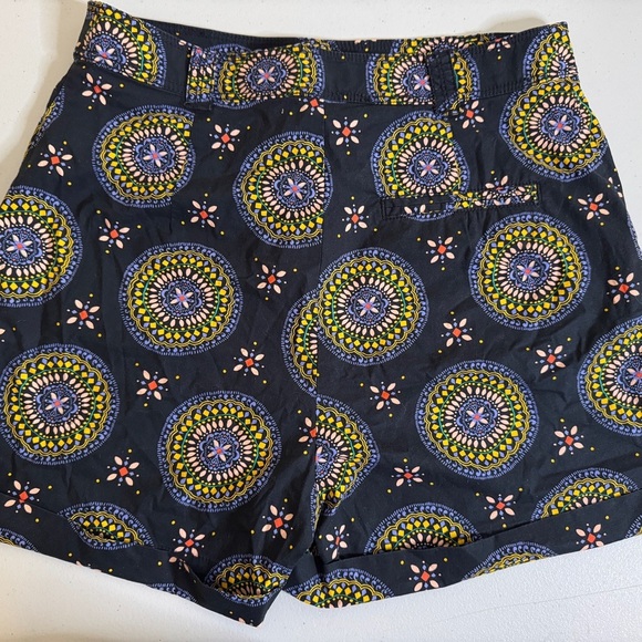 Anthropologie Colorful Printed Tailored Shorts – Boho Mandala Festival Style - Picture 7 of 7